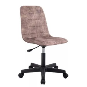 Кресло офисное (компьютерное) TRON B1 велюр Standard, хром, темно бежевый