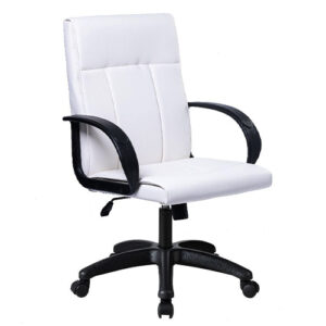 Кресло офисное (компьютерное) TRON F1 экокожа Prestige, белый