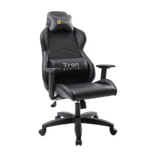 Кресло офисное (компьютерное) TRON Gaming, экокожа, Prestige, чёрный