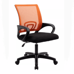 Кресло офисное (компьютерное) TRON А1 сетка Standard, 47х48х46 см, оранжевый-чёрный