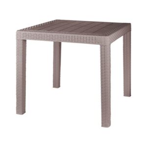 Стол пластиковый малый InGreen Rattan, 789х789х701 мм, французский платан