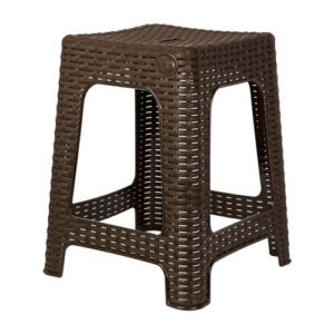 Табурет квадратный Rattan, 363х363х448 мм, горький шоколад